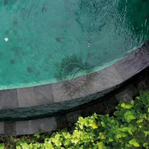 coronación piscina piedra natural black lava